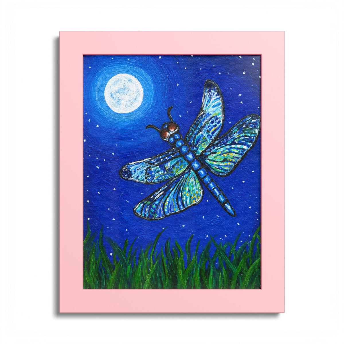 Dragonfly Mosaic Framed Print