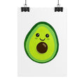 Cute Kawaii Avocado Poster Print