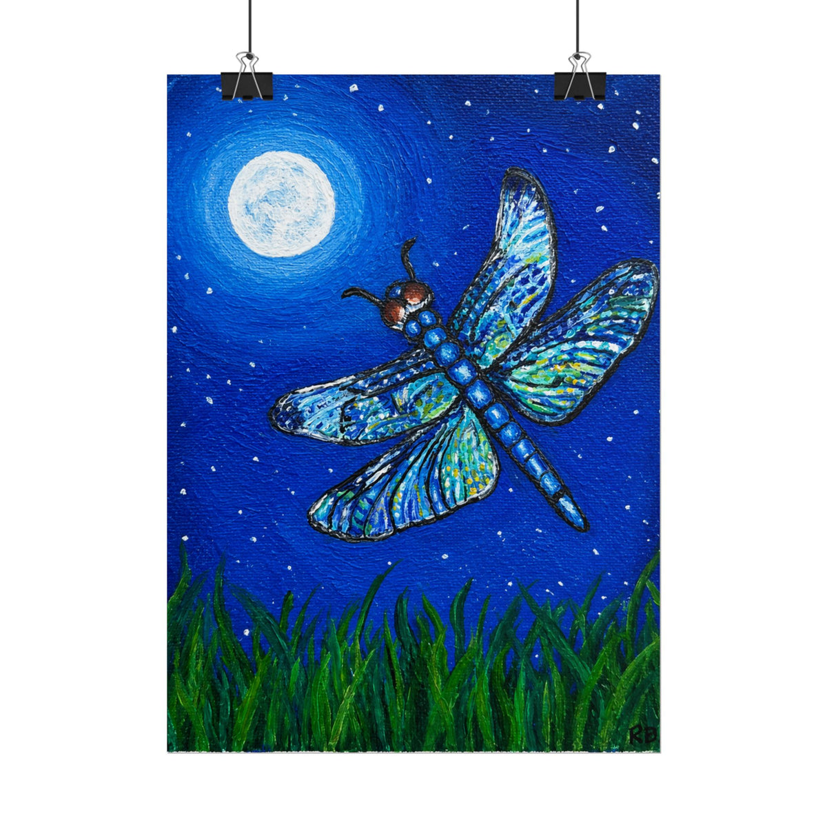 Dragonfly Mosaic Poster