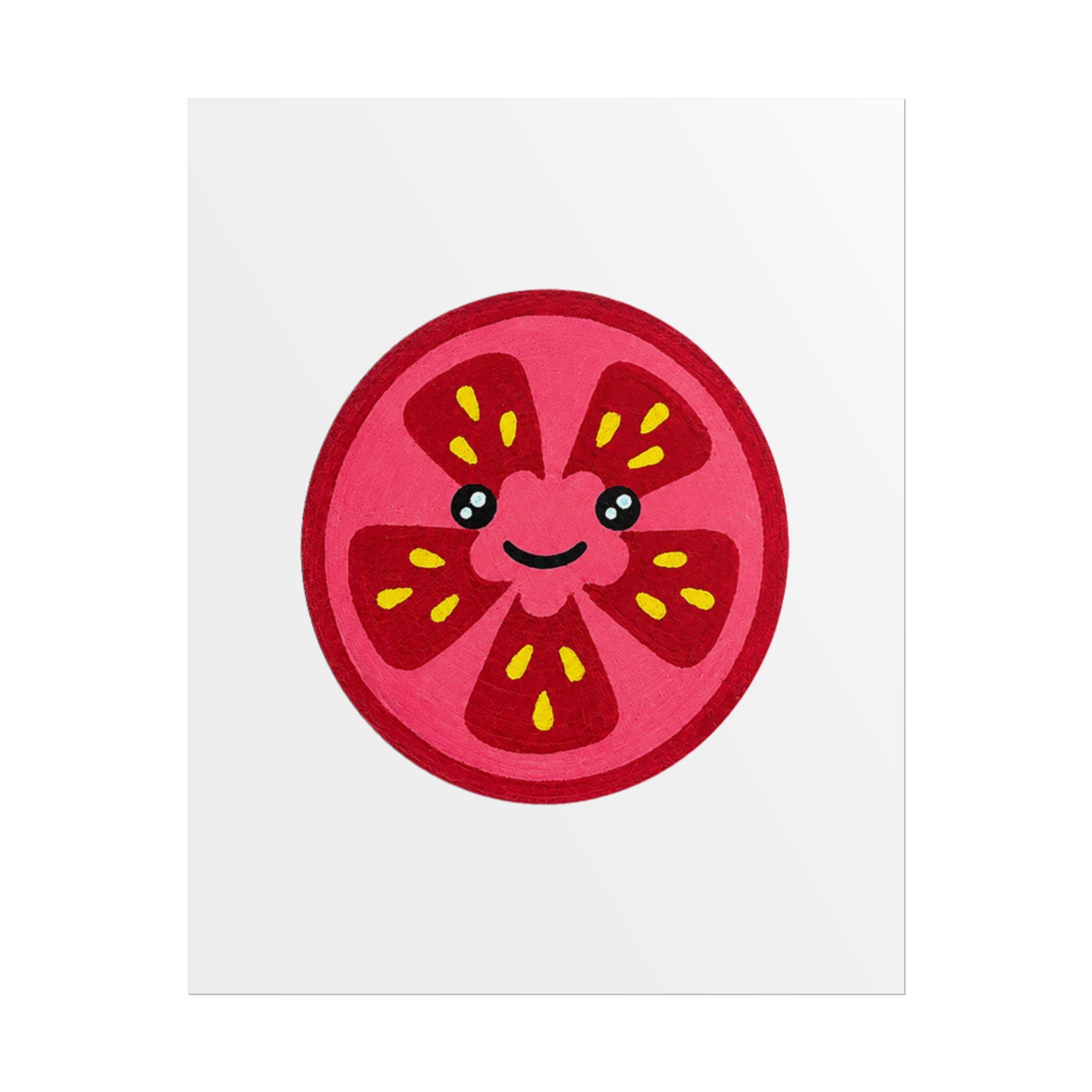Kawaii Tomato Slice Print