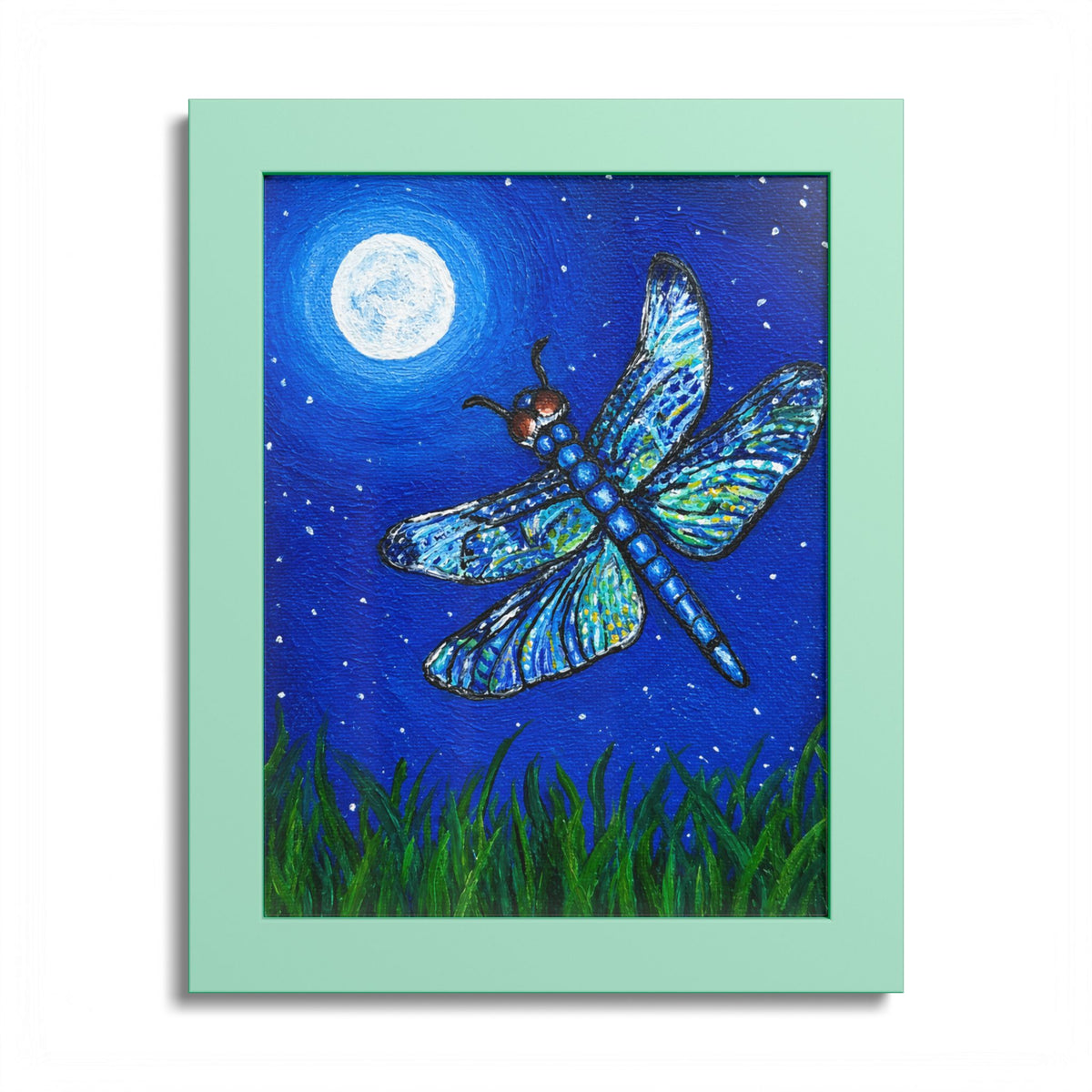 Dragonfly Mosaic Framed Print