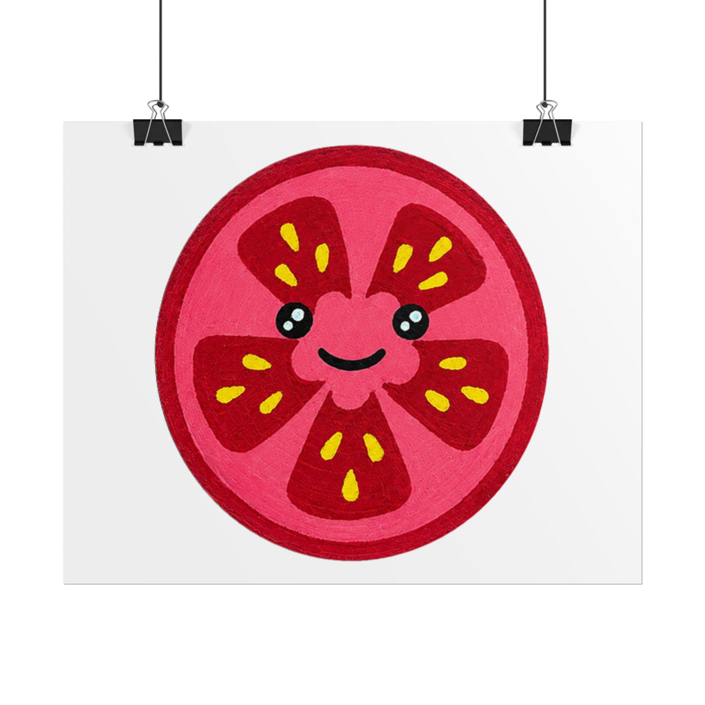 Kawaii Tomato Slice Print