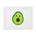 Kawaii Avocado Matted Fine Art Print