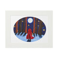 Moonlit Red Riding Hood Fine Art Print