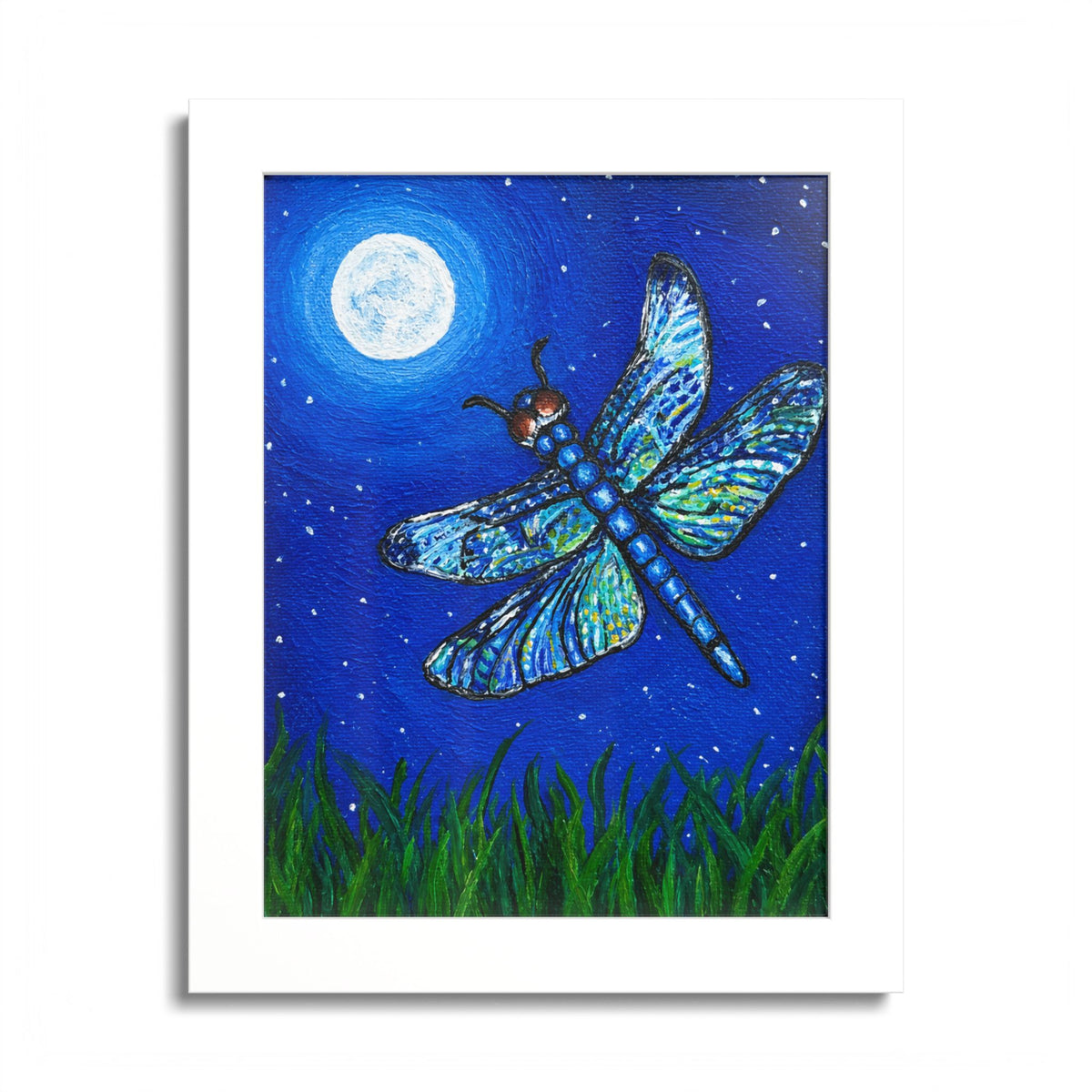 Dragonfly Mosaic Framed Print