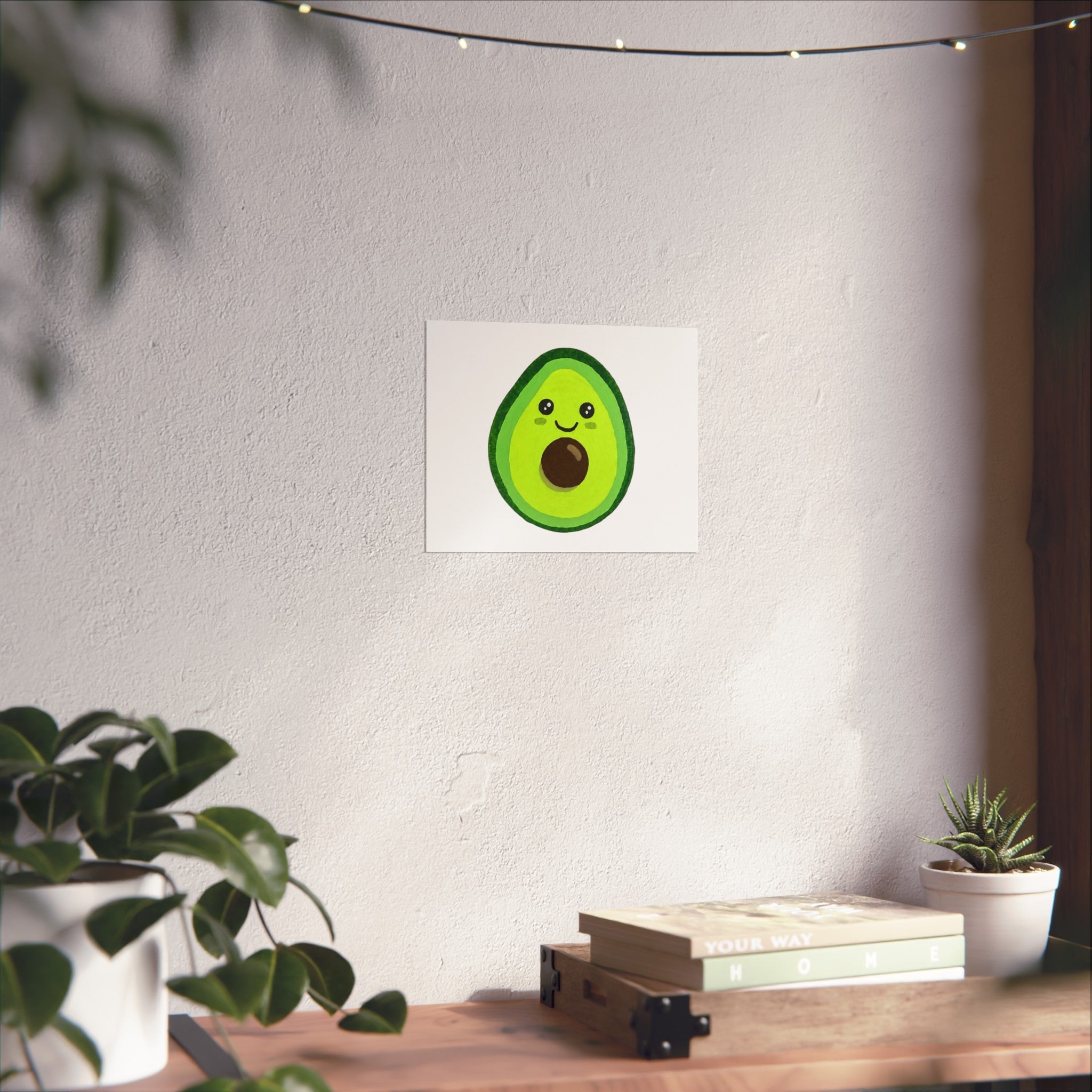 Cute Avocado Art Print
