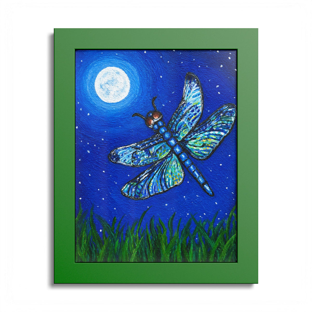 Dragonfly Mosaic Framed Print