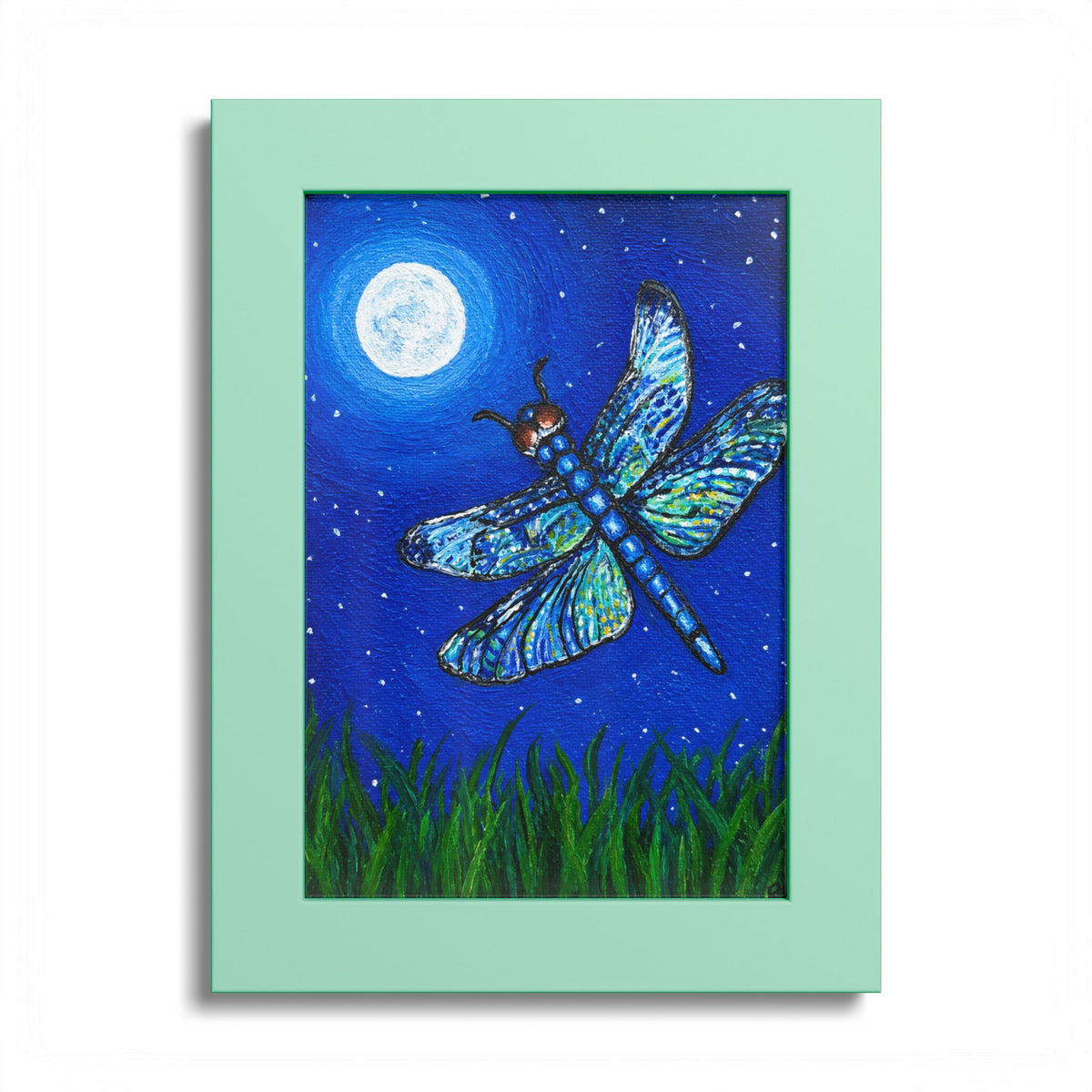 Dragonfly Mosaic Framed Print