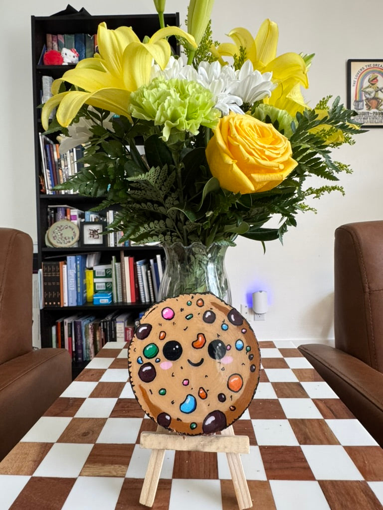 Kawaii Cookie Wood Slice