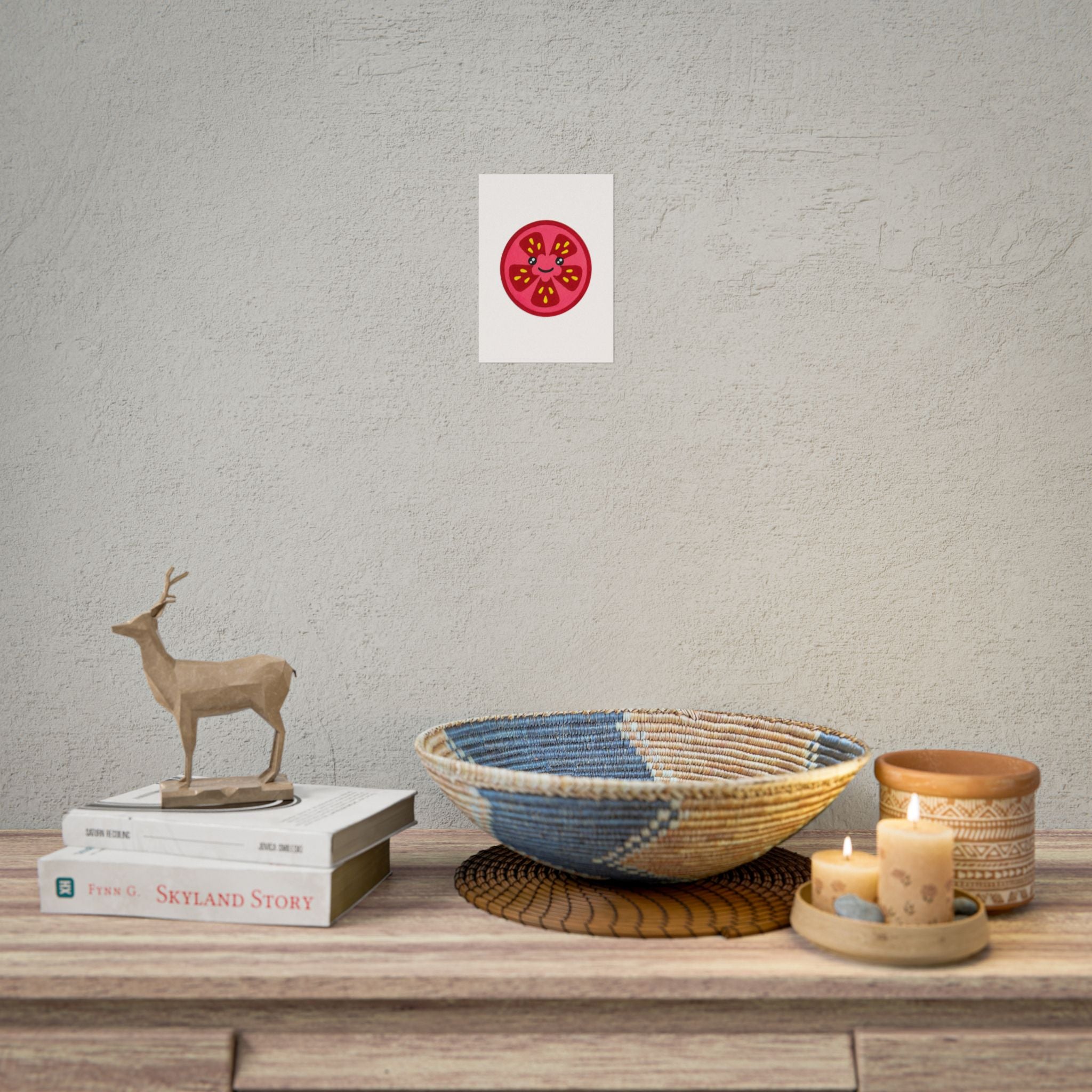 Kawaii Tomato Slice Print