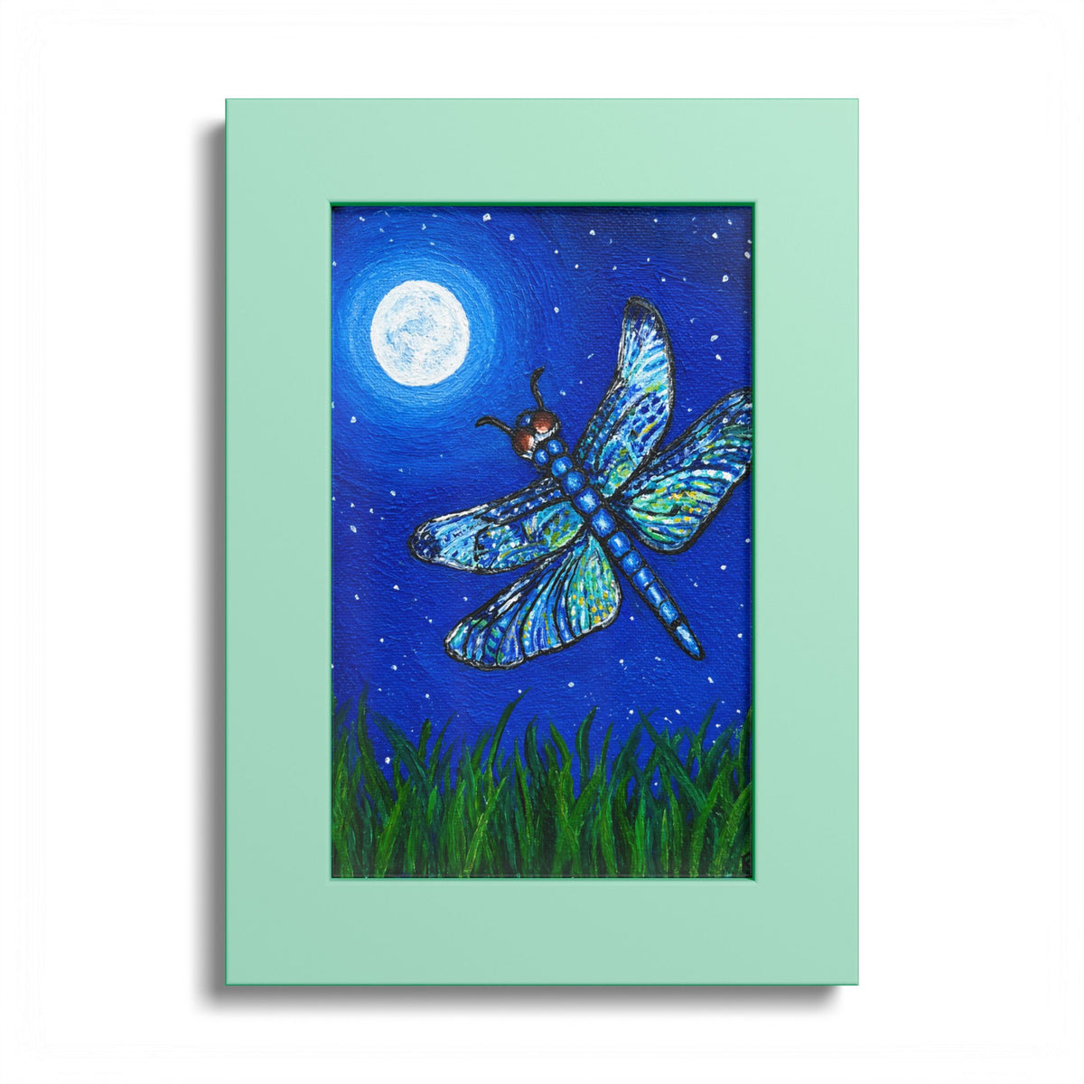 Dragonfly Mosaic Framed Print