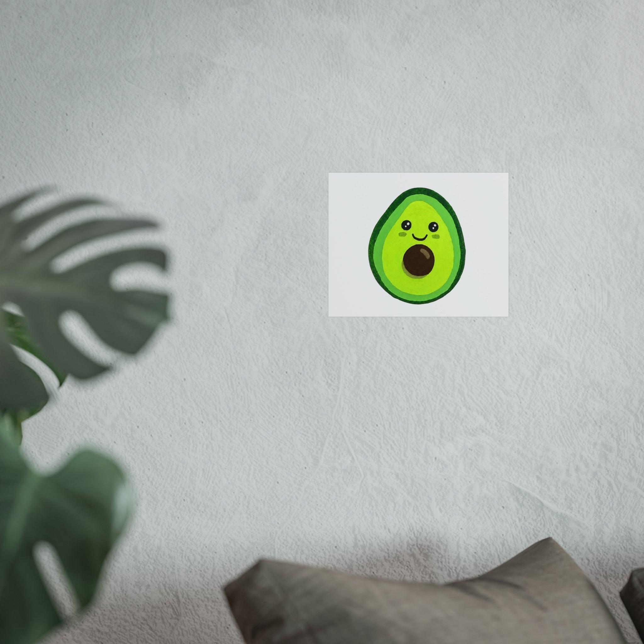 Cute Avocado Art Print