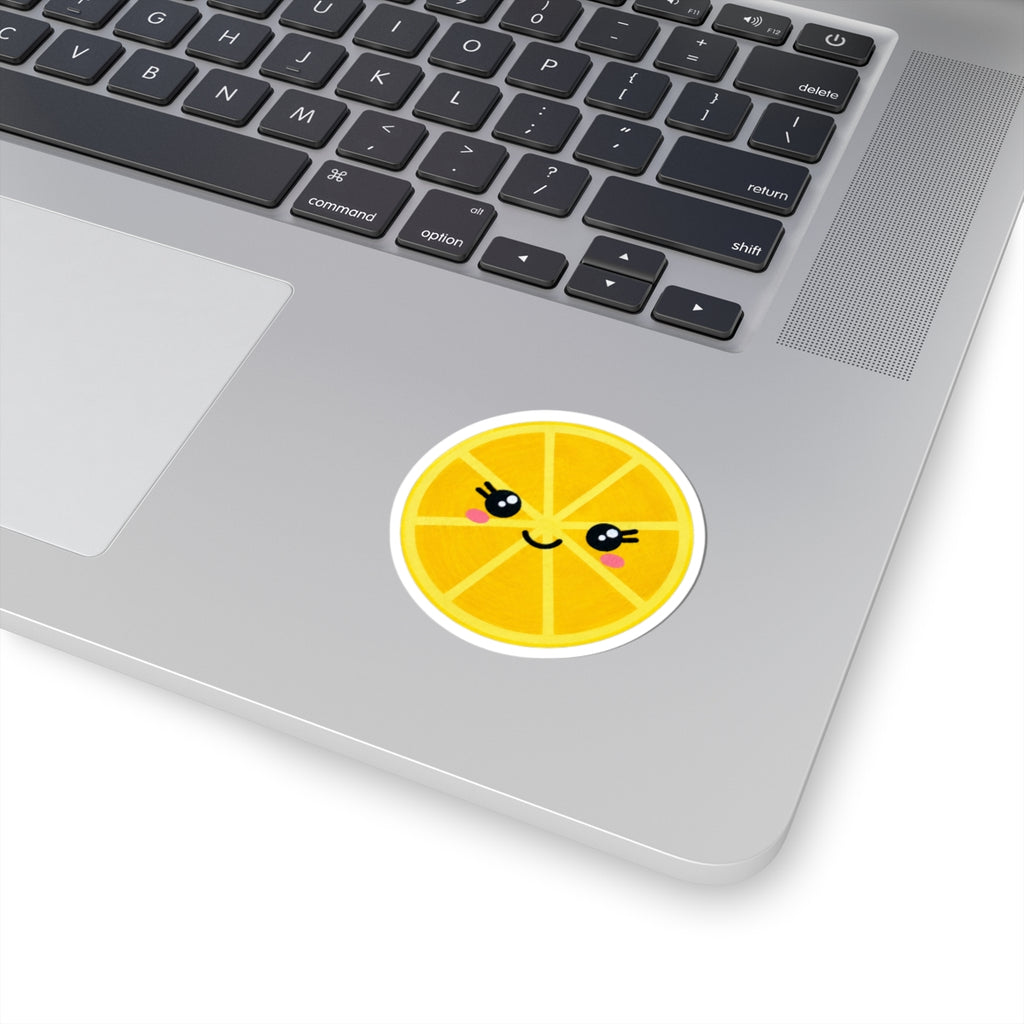 Kawaii Lemon Slice Vinyl Sticker