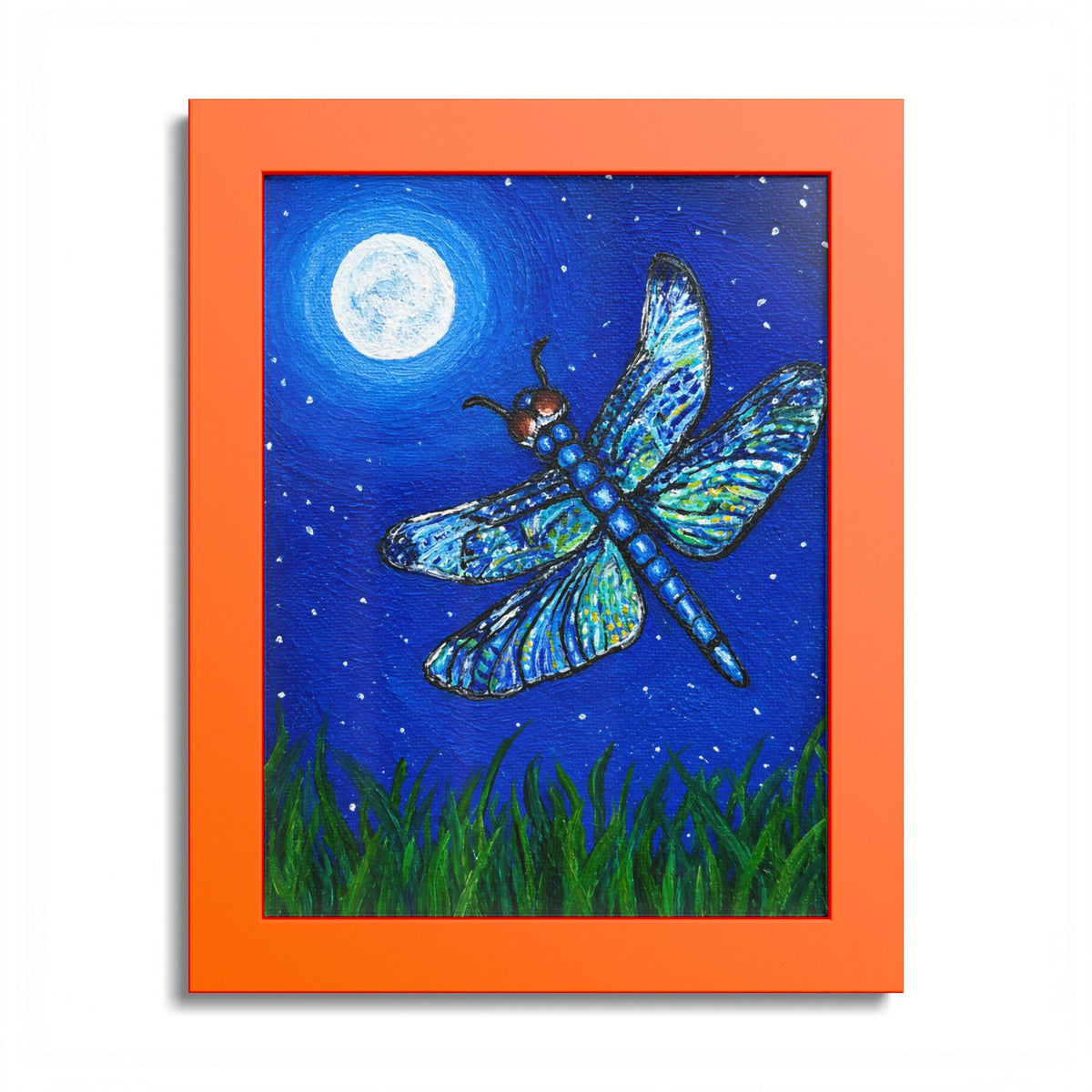 Dragonfly Mosaic Framed Print