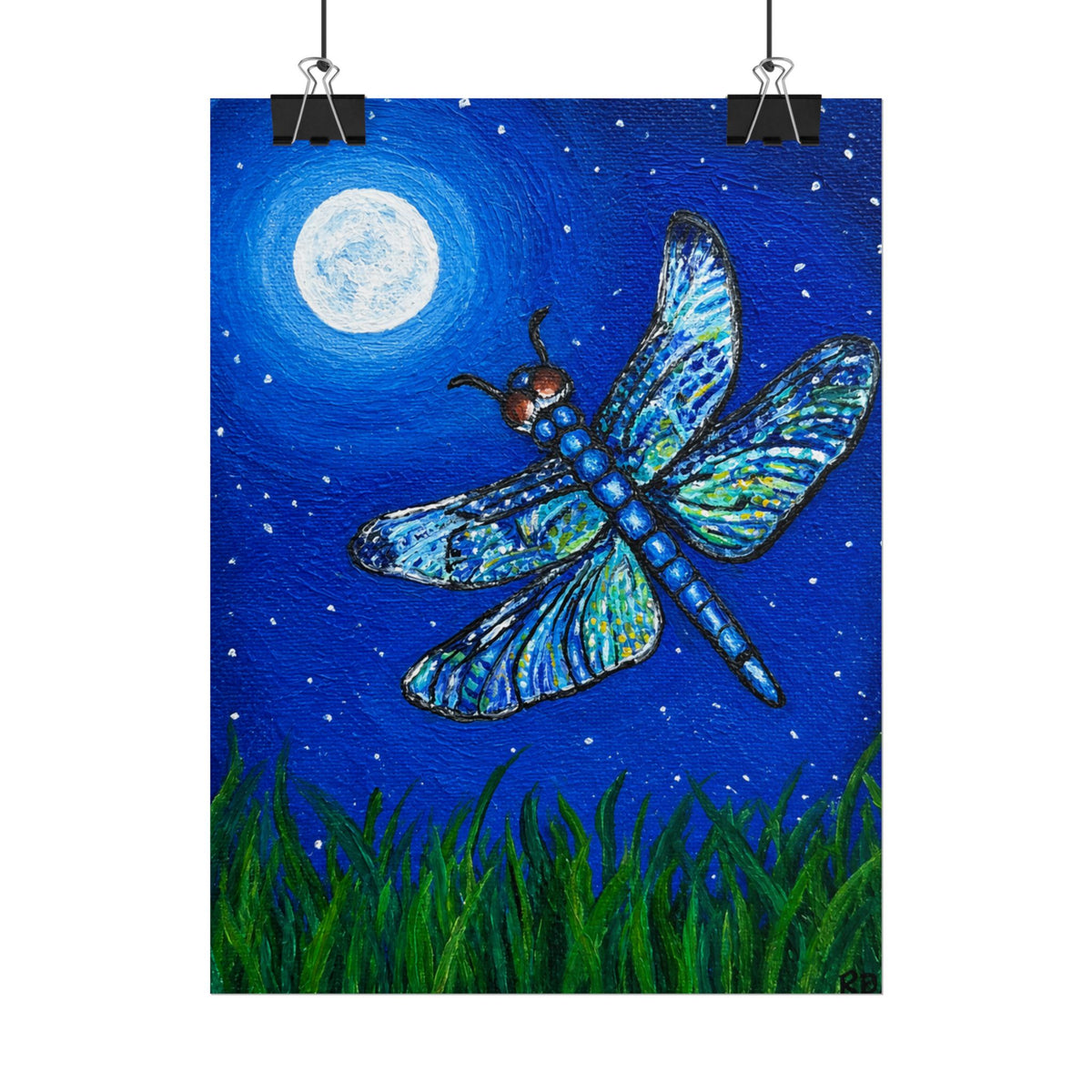 Dragonfly Mosaic Poster