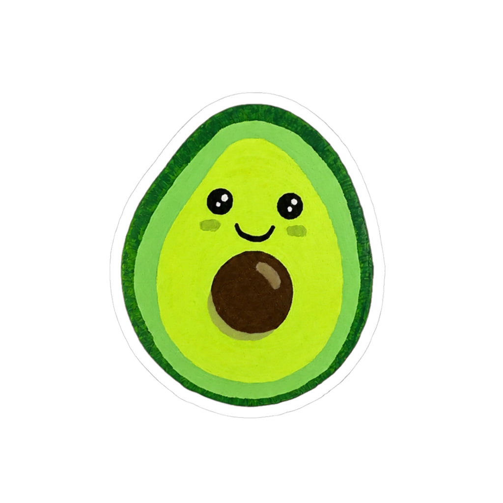 Kawaii Avocado Vinyl Sticker
