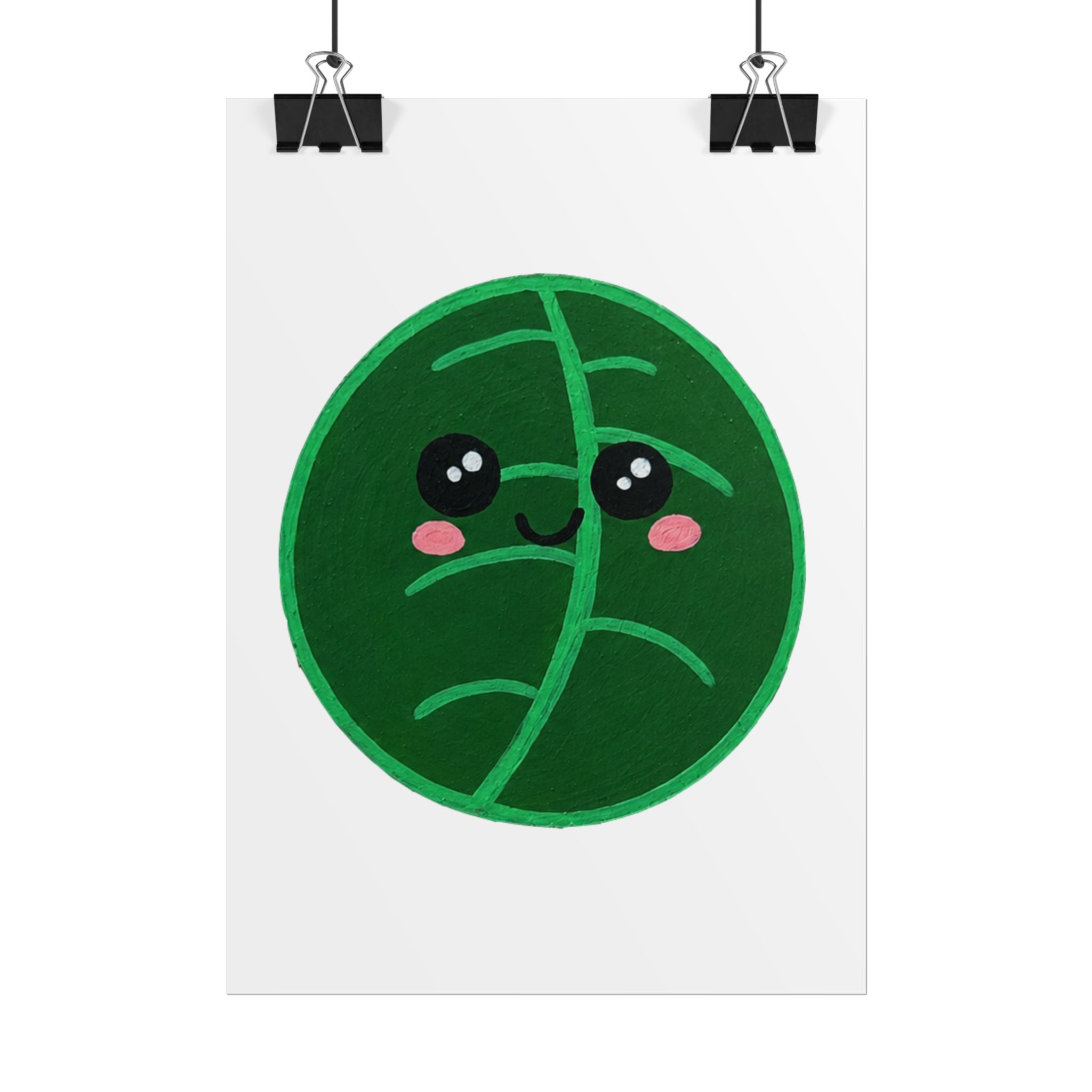 Kawaii Leaf Print