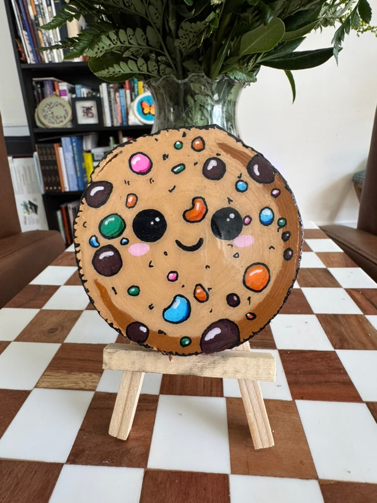 Kawaii Cookie Wood Slice