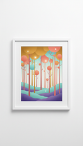 Dreamy Forest Scene Premium Print