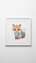 Whimsical Fox Character Archival Print